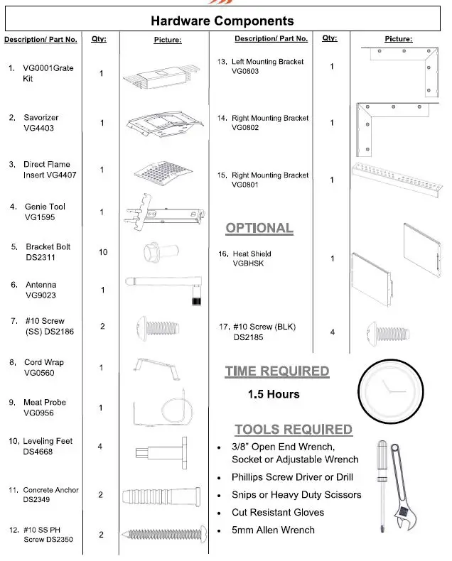 VGB0001S Memphis Pro Built-In ITC 3 Gril fig6