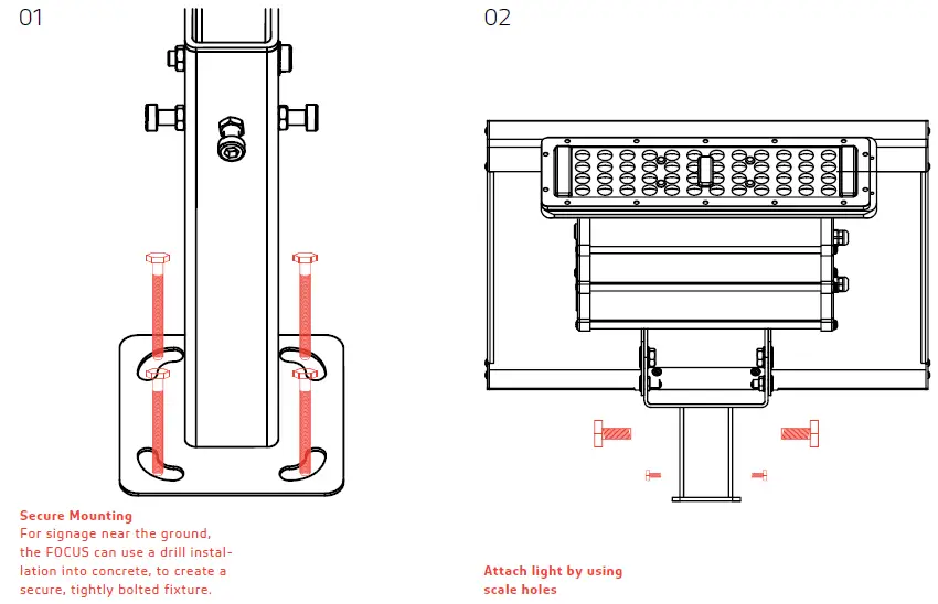 SOLTECH LLX-Flood Light-10W FOCUS Sign Lights 10W LED High Brightness FIG 3