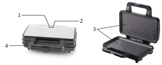 emerio ST-109562.12 Sandwich Toaster- DESCRIPTION