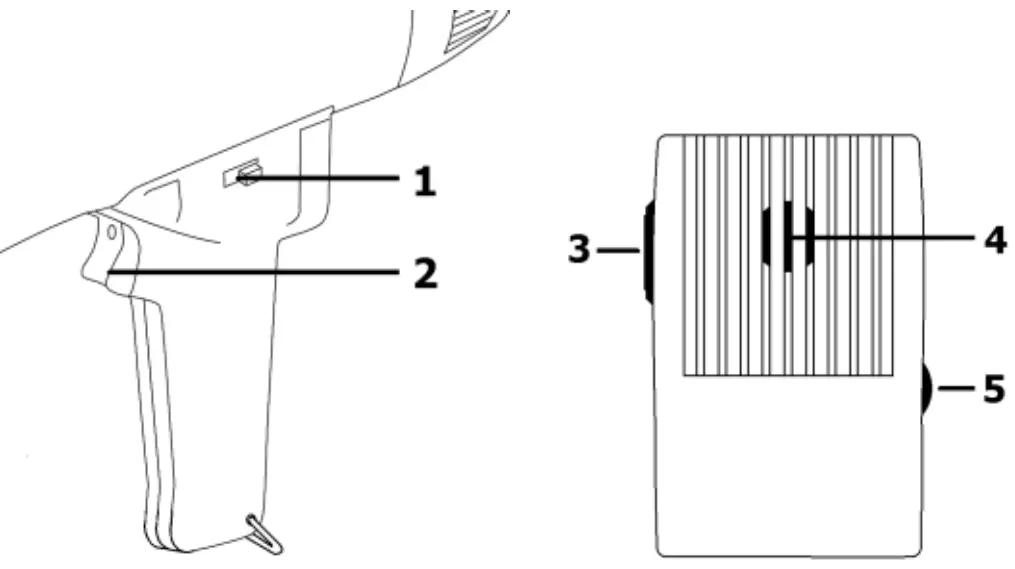 adastra L25 Megaphone with Siren 25W - Controls