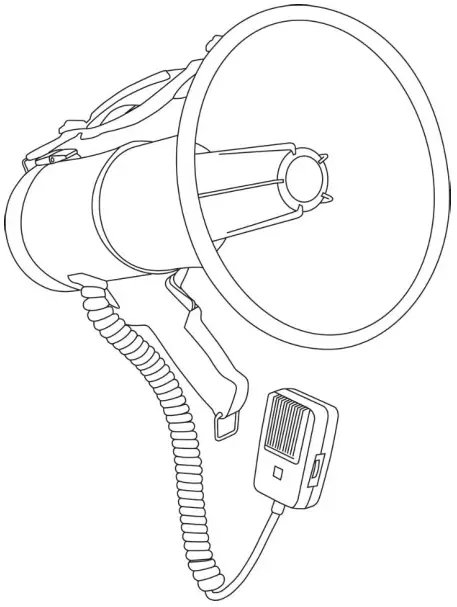 adastra L25 Megaphone with Siren 25W
