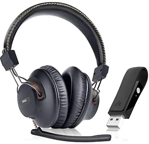 Avantree BTHT-C519M-BLK Wireless Type-C Transmitter and Headphones Set image