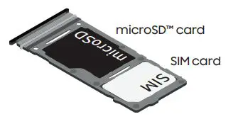 SAMSUNG A52 Smartphone User Guide - Install your SIM card