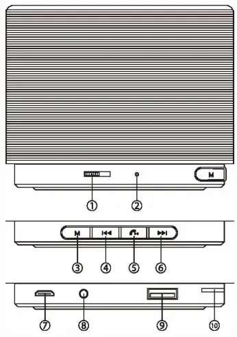 tgs A10U Dorne Aluminum Bluetooth Speaker