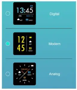 Change your watch face