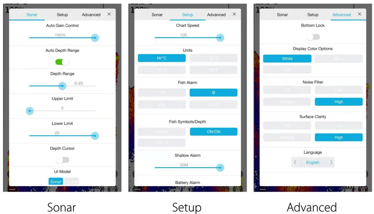 SwellPro Dronar Fish Finder with SplashDrone 4 - app1