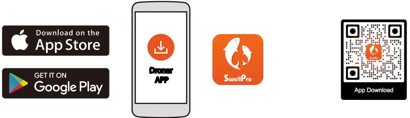 SwellPro Dronar Fish Finder with SplashDrone 4 - qr3