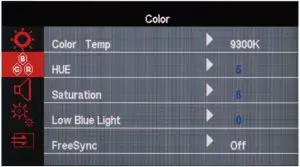 Color Setting Interface