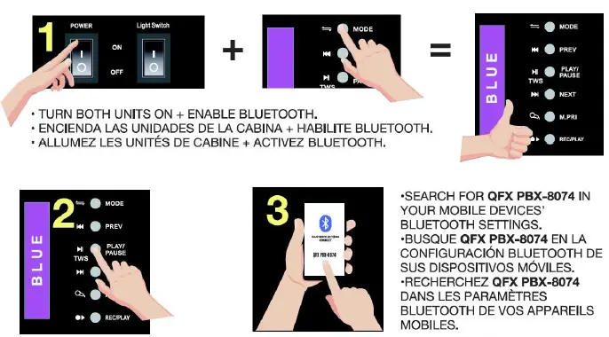 QFX -PBX-8074 8-in -Portable -Party -Bluetooth -Loudspeaker- fig 3