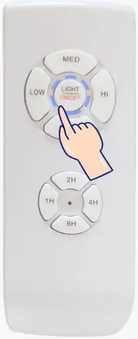 Warmiplanet BSLY9078 Ceiling Fan with Light - remote