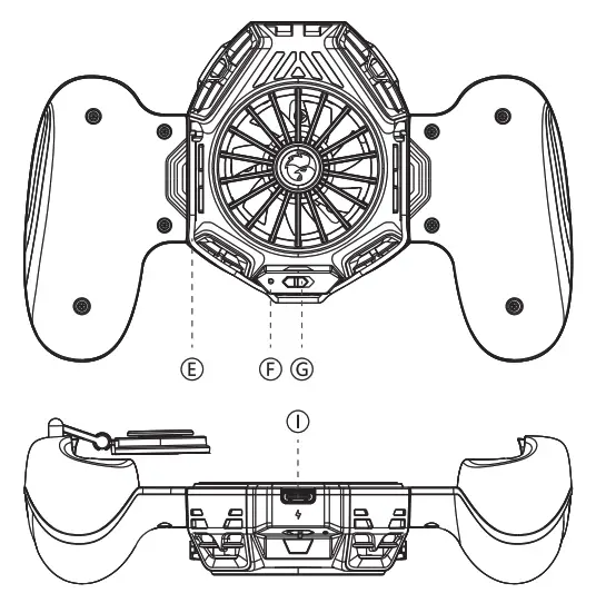 GAMESIR F8 Pro Snowgon Mobile Cooling Grip - DEVICE LAYOUT 1