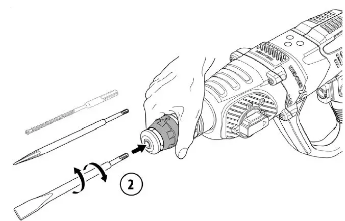 DEXTER 110RH2-40.5 Rotary Hammer-9
