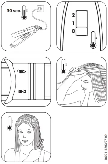 Rowenta Digital CF7175F0 Hair Straightener - fig