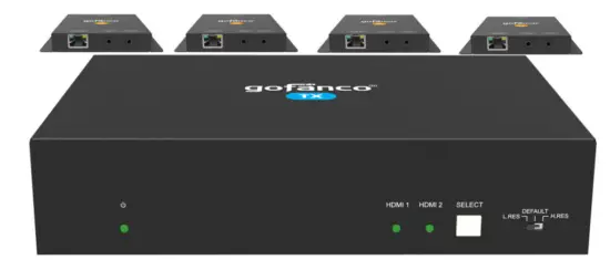 gofanco G4-0112A 2x4 HDMI 2.0 Splitter Extender