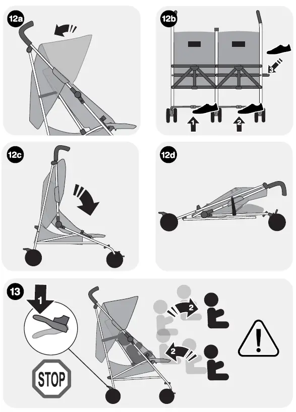 My -Babiie- MB11 -Twin -Stroller -5