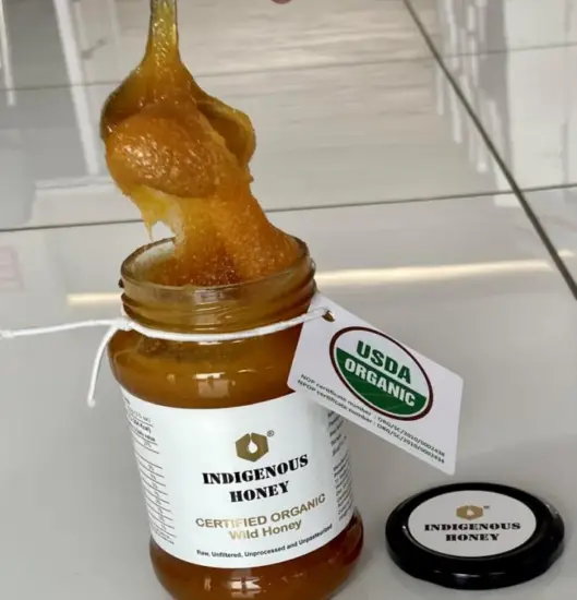 intertek Raw Honey A layer of white foam Honey - FIG 2