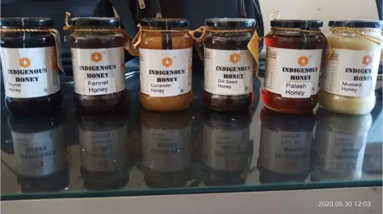 intertek Raw Honey A layer of white foam Honey - FIG 3