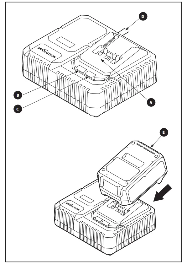 evolution R18RCH Li1 Single Port Fast Charger - figure 1