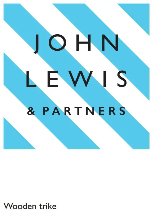 JOHN LEWIS Wooden Trike Instruction Manual