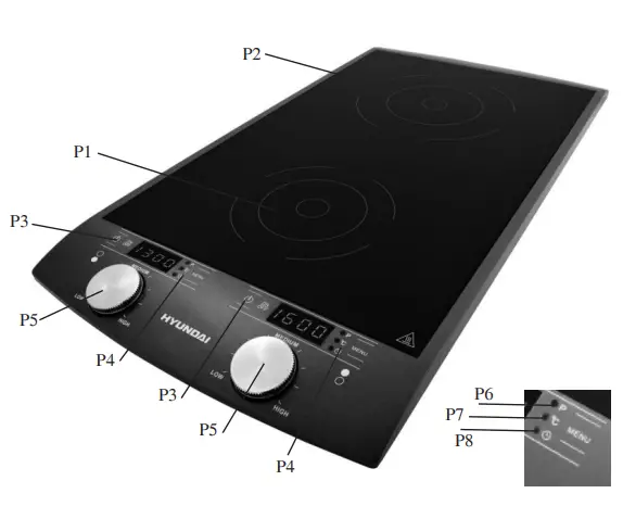 HYUNDAI IND 233 Double Induction Hot Plate-fig3