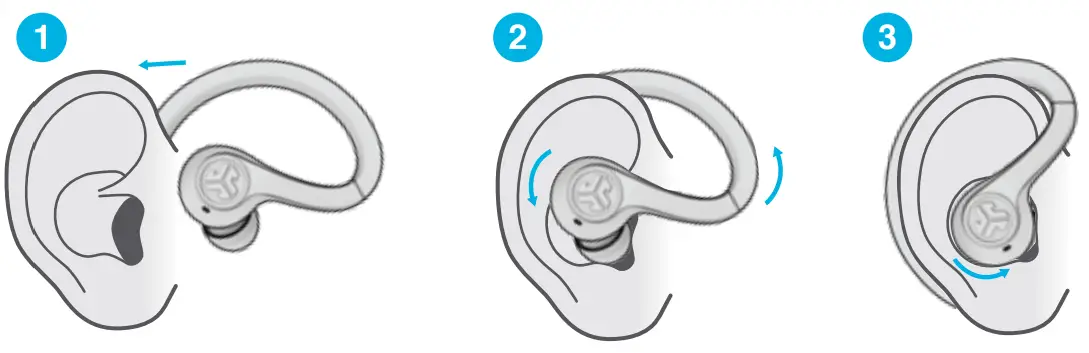 JLABAUDIO JBuds Air Sport Earbuds FITTING