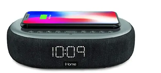 iHome-TIMEBOOST-Qi-Certified-Wireless-Charging-Alarm-Clock-with-Bluetooth-Speaker-imgg