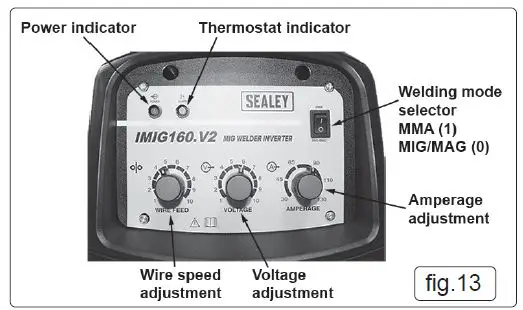 SEALEY-IMIG160.V2-160A-180A-MIG-MMA-Welder-fig-9