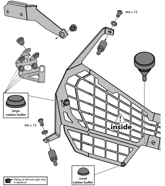 TOURATECH-CRF1100L-Headlight-Bracket-Headlights-Protector-FIG-1