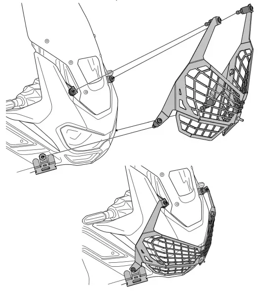TOURATECH-CRF1100L-Headlight-Bracket-Headlights-Protector-FIG-3