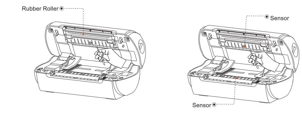 RONGTA RP422 Thermal Shipping Label Printer User Manual - Cleaning the Printer Head