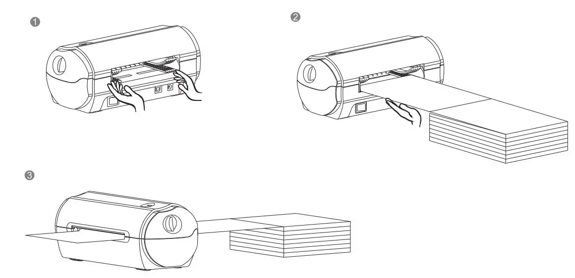 RONGTA RP422 Thermal Shipping Label Printer User Manual - Folded Paper Loading