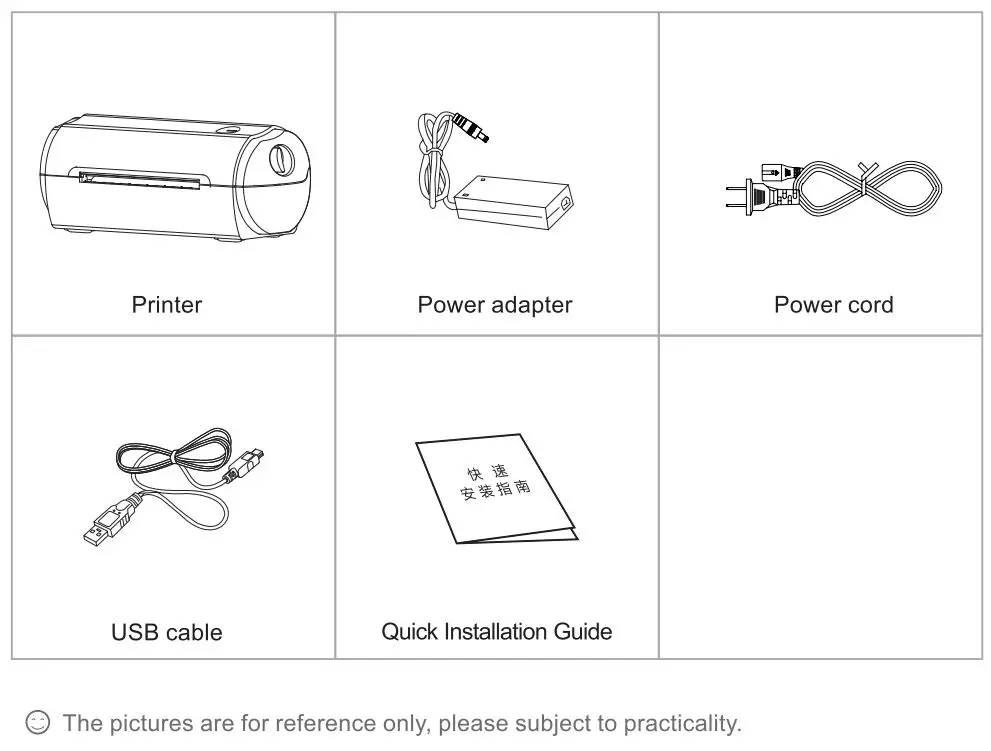 RONGTA RP422 Thermal Shipping Label Printer User Manual - Printer Unpacking