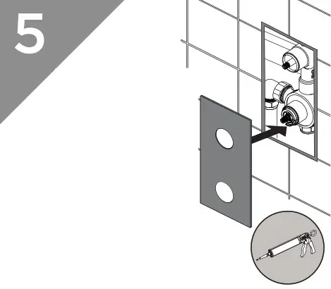 BRISTAN N2 SHCVO C D8 Recessed Thermostatic Dual Control Shower Valve - Installation 5