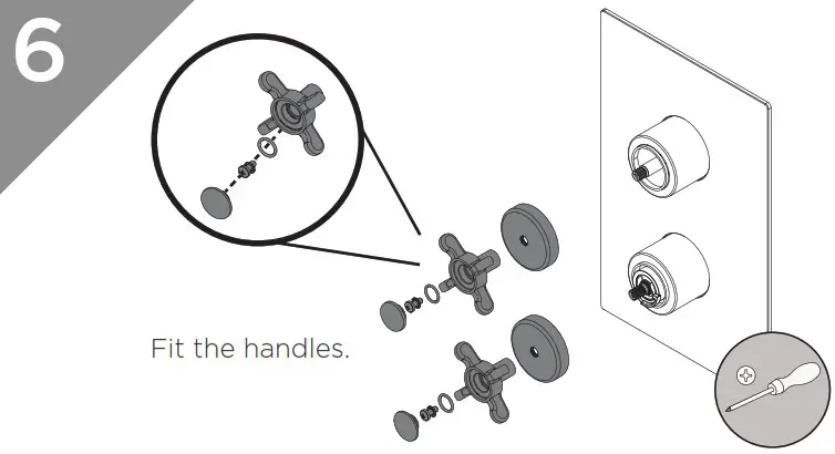 BRISTAN N2 SHCVO C D8 Recessed Thermostatic Dual Control Shower Valve - Installation 6