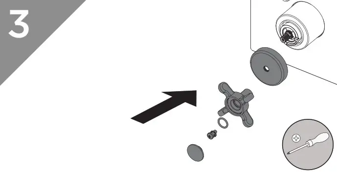 BRISTAN N2 SHCVO C D8 Recessed Thermostatic Dual Control Shower Valve - Temperature Adjustment 3