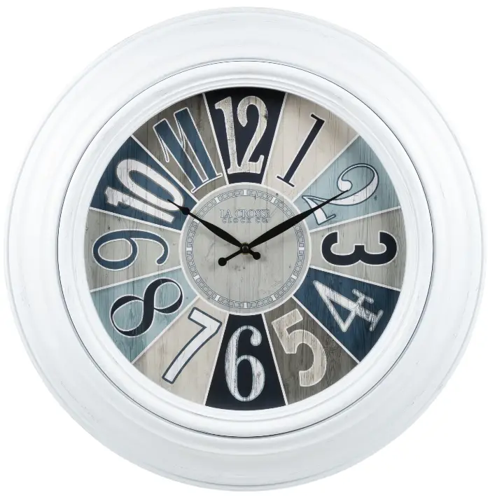 LA CROSSE TECHNOLOGY 404-3056 22 inch Lakeside Wall Clock