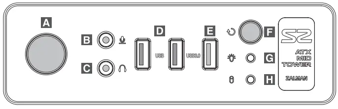 ZALMAN S2 TG ATX Mid-Tower Computer Case-fig4