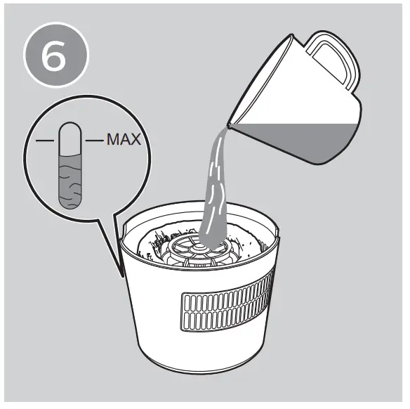 Prepare for humidification illustration
