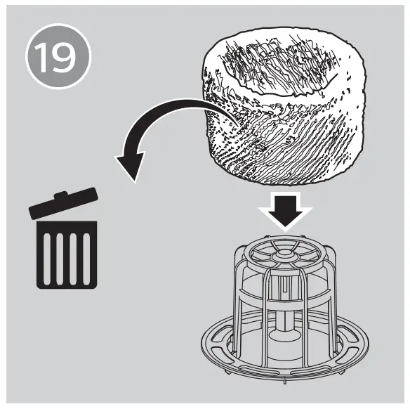 Replacing the humidification filter