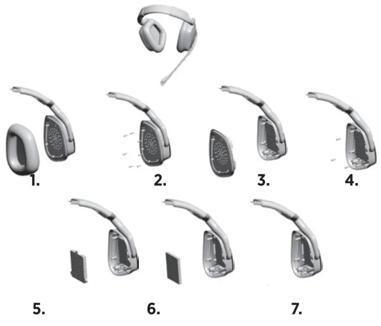 CORSAIR VIRTUOSO RGB WIRELESS - battery removal