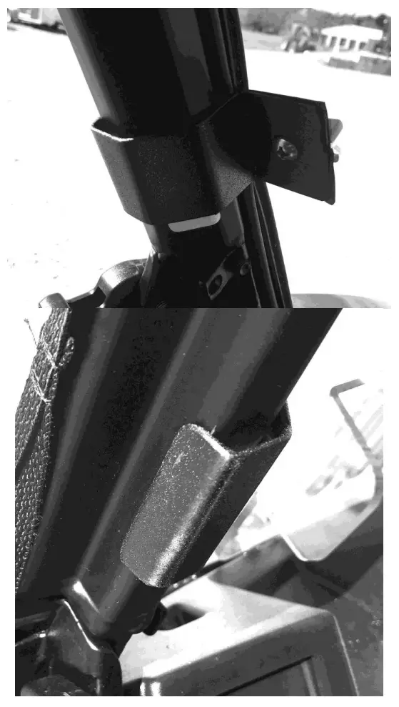 FALCON RIDGE CF Moto U Force 1000 Full Polycarbonate Rear Window padding and bottom1