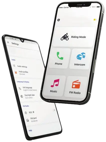 cardo PackTalk Edge Off Road Vehicle Wireless Handsfree Intercom - CONNECT App