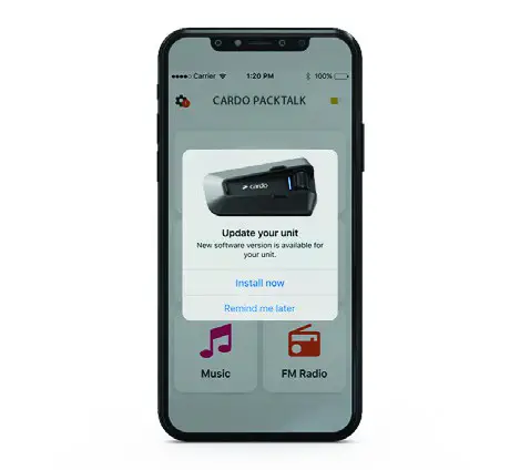 cardo PackTalk Edge Off Road Vehicle Wireless Handsfree Intercom - Cardo Connect App 3