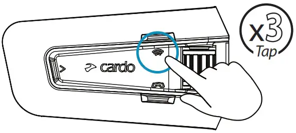 cardo PackTalk Edge Off Road Vehicle Wireless Handsfree Intercom - DMC Intercom 7