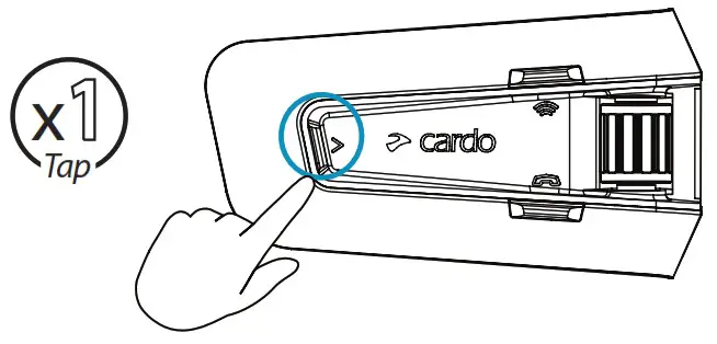 cardo PackTalk Edge Off Road Vehicle Wireless Handsfree Intercom - Music 1