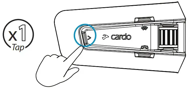 cardo PackTalk Edge Off Road Vehicle Wireless Handsfree Intercom - Music 3