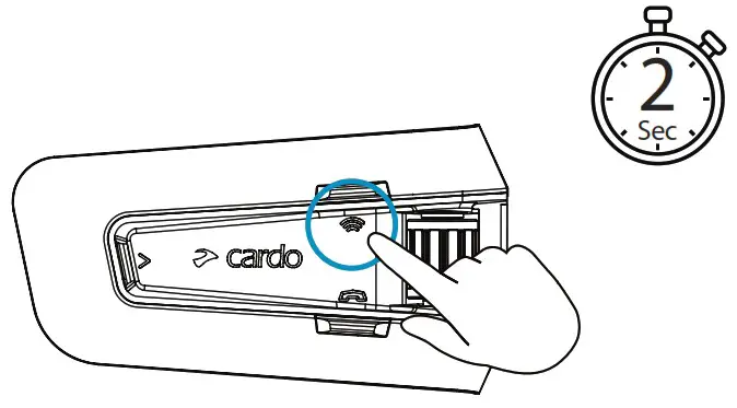 cardo PackTalk Edge Off Road Vehicle Wireless Handsfree Intercom - Music Sharing 2