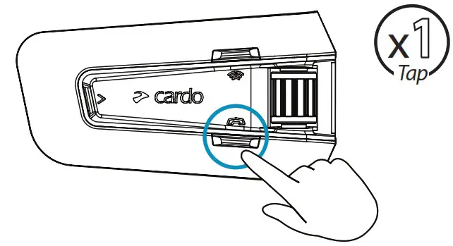 cardo PackTalk Edge Off Road Vehicle Wireless Handsfree Intercom - Phone Call 3