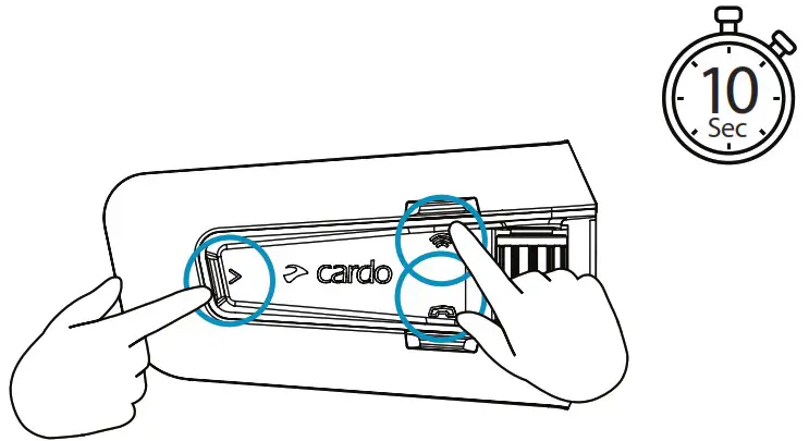 cardo PackTalk Edge Off Road Vehicle Wireless Handsfree Intercom - Reboot 2