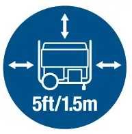 CHAMPION 4500W Dual Fuel Open - exhaust gas